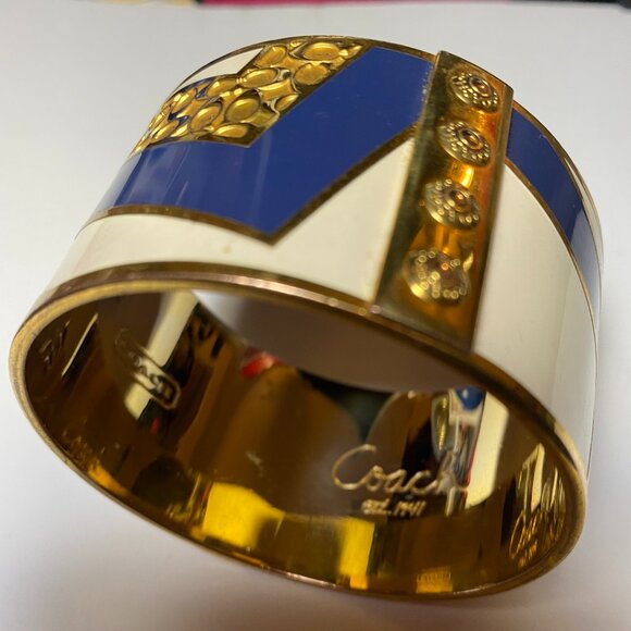 Coach Women's Signature Bangle Bracelet - Picture 1 of 6